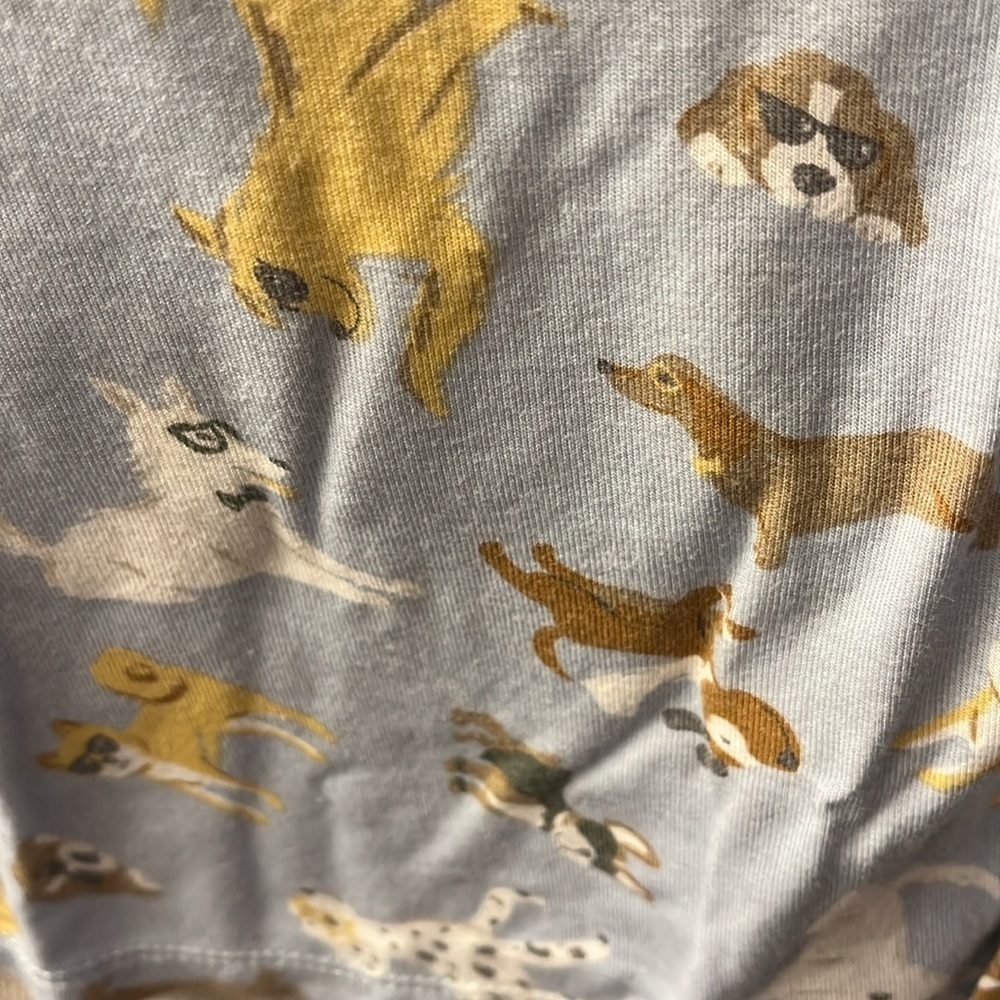 Milk berry puppy print Kids Pajamas with Dog Print - Blue 18 M - Picture 4 of 5